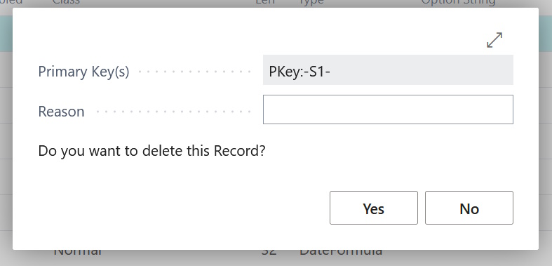 Picture TET - Confirmation when deleting